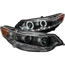 Cargar imagen en el visor de la galería, ANZO 2009-2012 Acura Tsx Projector Headlights w/ Halo Black (CCFL) (HID Compatible)