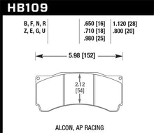 Cargar imagen en el visor de la galería, Hawk AP Racing  DTC-60 Rear Race Brake Pads