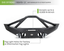 Load image into Gallery viewer, DV8 Offroad 07-18 Jeep Wrangler JK/JL FS-12 Mid Length Steel Front Bumper w/ Fog Lights