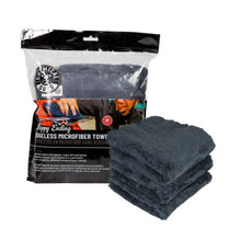 Cargar imagen en el visor de la galería, Chemical Guys Ultra Edgeless Microfiber Towel - 16in x 16in - Black - 3 Pack