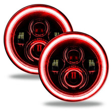 Cargar imagen en el visor de la galería, Oracle Jeep Wrangler JL/Gladiator JT 7in. High Powered LED Headlights (Pair) - Red