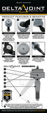 Cargar imagen en el visor de la galería, ICON 2007+ Toyota FJ / 2003+ Toyota 4Runner Non-ICON Upper Control Arm 1in Retrofit Delta Joint Kit