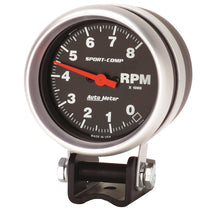 Cargar imagen en el visor de la galería, Autometer Standard 2-5/8in 8,000 RPM Pedestal Mount Tachometer Sport Comp