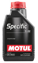 Cargar imagen en el visor de la galería, Motul 1L OEM Synthetic Engine Oil ACEA A1/B1 Specific 5122 0W20