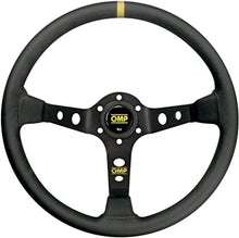 Cargar imagen en el visor de la galería, OMP Dished Steering Wheel Corsica 330/Black In Suede Leather With Anodized Spokes