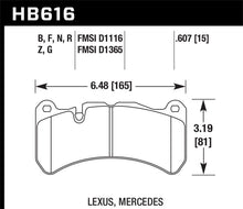 Cargar imagen en el visor de la galería, Hawk 08-11 Lexus IS-F / 05-06 M Benz CLK55 AMG / 07-08 CLK63 AMG DTC-60 Race Front Brake Pads