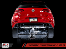 Load image into Gallery viewer, AWE Tuning 15-17 Volkswagen Golf R MK7 Track Edition Exhaust - Diamond Black Tips (102mm)