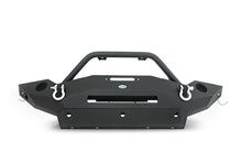 Cargar imagen en el visor de la galería, DV8 Offroad 07-18 Wrangler JK FS-18 Mid Length Steel Front Bumper w/ Fog Lights