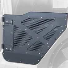 Cargar imagen en el visor de la galería, DV8 18-22 Jeep 4 Door JL/JT Aluminum Half Doors with Perforated Mesh Front