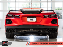 Cargar imagen en el visor de la galería, AWE Tuning 2020 Chevrolet Corvette (C8) Touring Edition Exhaust - Quad Diamond Black Tips