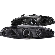 Load image into Gallery viewer, ANZO 1997-1999 Mitsubishi Eclipse Projector Headlights w/ Halo Black G2