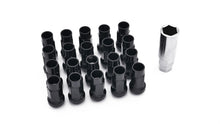 Cargar imagen en el visor de la galería, ISR Performance Steel 50mm Open Ended Lug Nuts M12x1.25 - Black