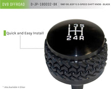 Load image into Gallery viewer, DV8 Offroad 1987-1995 Jeep YJ 5-Speed Shift Knob Black