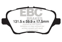 Cargar imagen en el visor de la galería, EBC 13+ Ford Fiesta 1.6 Turbo ST Yellowstuff Front Brake Pads