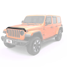 Cargar imagen en el visor de la galería, EGR Jeep 2018+ Wrangler / 2020+ Gladiator Superguard Hood Shield - Dark Smoke (305251)