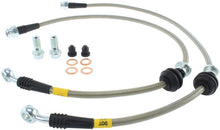 Cargar imagen en el visor de la galería, StopTech 08-10 Mitsubishi Lancer Stainless Steel Front Brake Lines