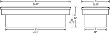 Cargar imagen en el visor de la galería, Lund 67-99 Chevy CK Ultima Low Profile Single Lid Crossover Tool Box - Brite