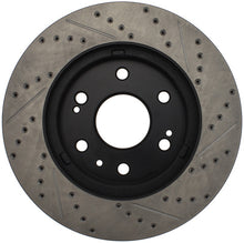 Cargar imagen en el visor de la galería, StopTech 05-10 GMC Sierra 1500 (w Rear Drum) / 07-09 GMC Yukon Front Right Slotted &amp; Drilled Rotor