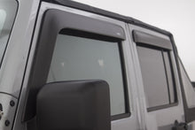 Cargar imagen en el visor de la galería, AVS 07-18 Jeep Wrangler Unlimited Ventvisor &amp; Aeroskin Deflector Combo Kit - Matte Black