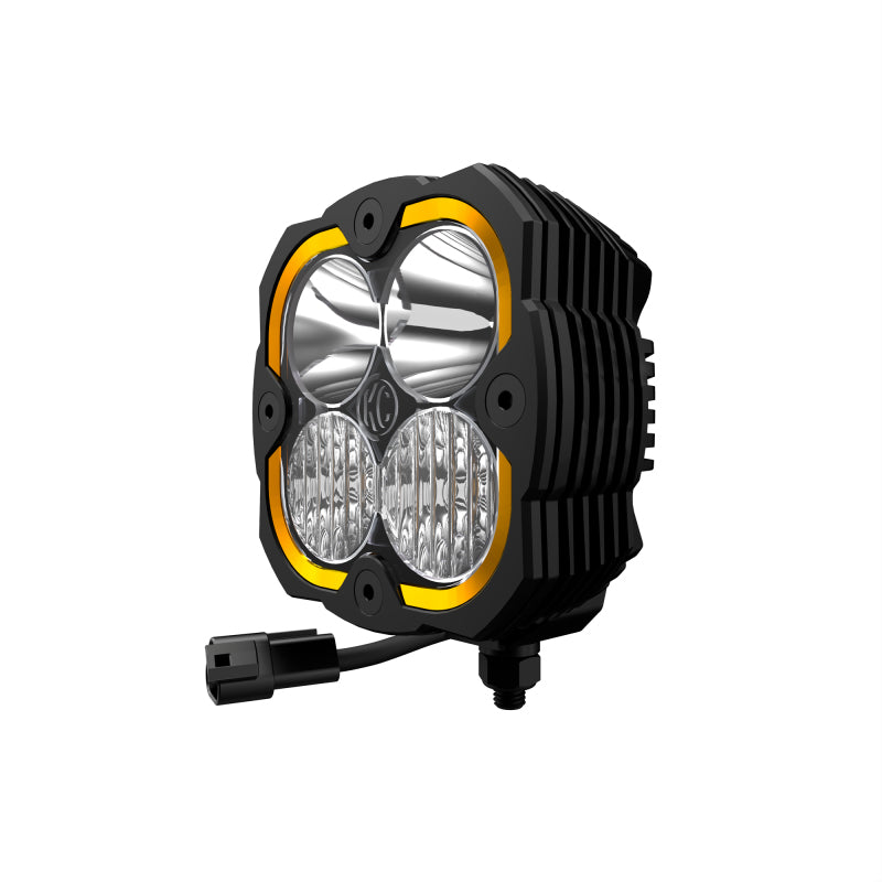 KC HiLiTES 18-23 Jeep JL/JT/4xe FLEX ERA 4 2-Light Sys Pillar Mount (80W Combo Beam)