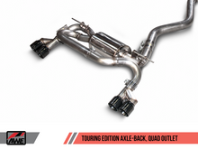 Cargar imagen en el visor de la galería, AWE Tuning BMW F3X N20/N26 328i/428i Touring Edition Exhaust Quad Outlet - 80mm Diamond Black Tips