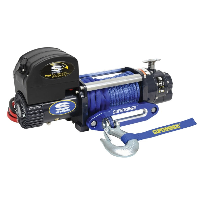 Superwinch 9500 LBS 12V DC 3/8/in x 80ft Synthetic Rope Talon 9.5SR Winch