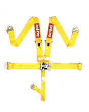 Cargar imagen en el visor de la galería, RaceQuip Yellow L &amp; L 5pt Seat Belt