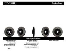 Cargar imagen en el visor de la galería, StopTech 05-10 Subaru Impreza WRX/STi Slotted &amp; Drilled Right Front Rotor