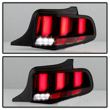 Cargar imagen en el visor de la galería, Spyder 10-12 Ford Mustang Light Bar Seq Turn Signal LED Tail Lights - Smoke ALT-YD-FM10-LED-SM