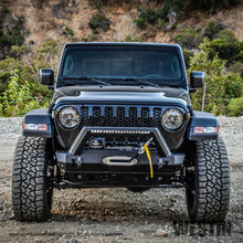 Cargar imagen en el visor de la galería, Westin 18-19 Jeep Wrangler JL Stubby Front Bumper - Textured Black