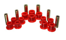 Cargar imagen en el visor de la galería, Energy Suspension 99-04 Ford F-350 2wd/F-250 SD 4wd/F-350 4wd Red Rear Leaf Spring Bushing Set