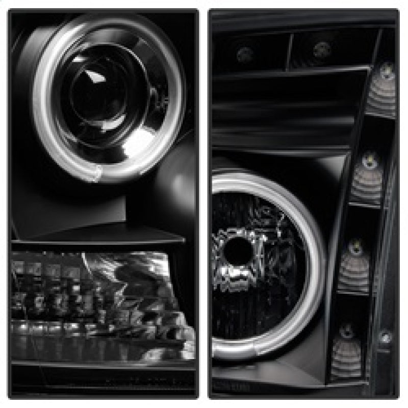 Spyder Dodge Ram 1500 09-14 Projector Headlights Halogen- CCFL Halo LED - Blk PRO-YD-DR09-CCFL-BK