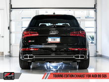 Load image into Gallery viewer, AWE Tuning Audi B9 SQ5 Resonated Touring Edition Cat-Back Exhaust - No Tips (Turn Downs)