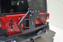 Cargar imagen en el visor de la galería, DV8 Offroad 07-18 Jeep Wrangler RS-2 Single Action Rear Bumper &amp; Tire Carrier w/ Bearing