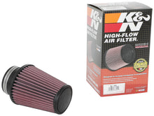 Cargar imagen en el visor de la galería, K&amp;N Universal Clamp-On Air Filter 3in Flange ID x 5in Base OD x 3.5in Top OD x 6in Height