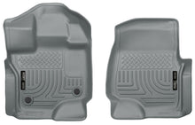 Cargar imagen en el visor de la galería, Husky Liners 15-23 Ford F-150 Super/Super Crew Cab WeatherBeater Grey Front Floor Liners