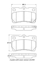 Cargar imagen en el visor de la galería, StopTech Street Touring 06 Lexus GS300/430 / 07-08 GS350 Rear Brake Pads