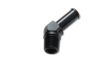 Cargar imagen en el visor de la galería, Vibrant 1/2 NPT to 5/8in Barb Straight Fitting 45 Deg Adapter - Aluminum