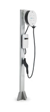 Load image into Gallery viewer, EvoCharge EVSE Single Port Pedestal w/22ft EvoReel