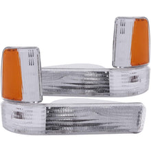 Cargar imagen en el visor de la galería, ANZO 1991-1996 Dodge Dakota Euro Parking Lights Chrome w/ Amber Reflector