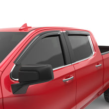 Cargar imagen en el visor de la galería, EGR 2019 Chevy 1500 Crew Cab Tape-On Window Visors - Set of 4 Dark Smoke