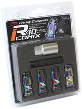 Cargar imagen en el visor de la galería, Project Kics 12X1.50 R40 Iconix Neochrome Lug Nut Lock Set - 4