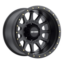 Cargar imagen en el visor de la galería, Method MR605 NV 20x10 -24mm Offset 8x6.5 121.3mm CB Matte Black Wheel