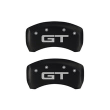 Cargar imagen en el visor de la galería, MGP 4 Caliper Covers Engraved Front 2015/Mustang Engraved Rear 2015/GT Red finish silver ch