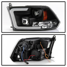 Cargar imagen en el visor de la galería, Spyder 09-16 Dodge Ram 1500 Ver 2 Proj Headlight - Light Bar Turn Signal - Blk - PRO-YD-DR09V2-SB-BK