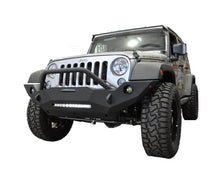 Cargar imagen en el visor de la galería, DV8 Offroad 07-18 Wrangler JK FS-18 Mid Length Steel Front Bumper w/ Fog Lights