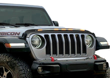 Cargar imagen en el visor de la galería, AVS 2018-2019 Jeep Wrangler (JL) Aeroskin Low Profile Hood Shield w/ Lights - Black