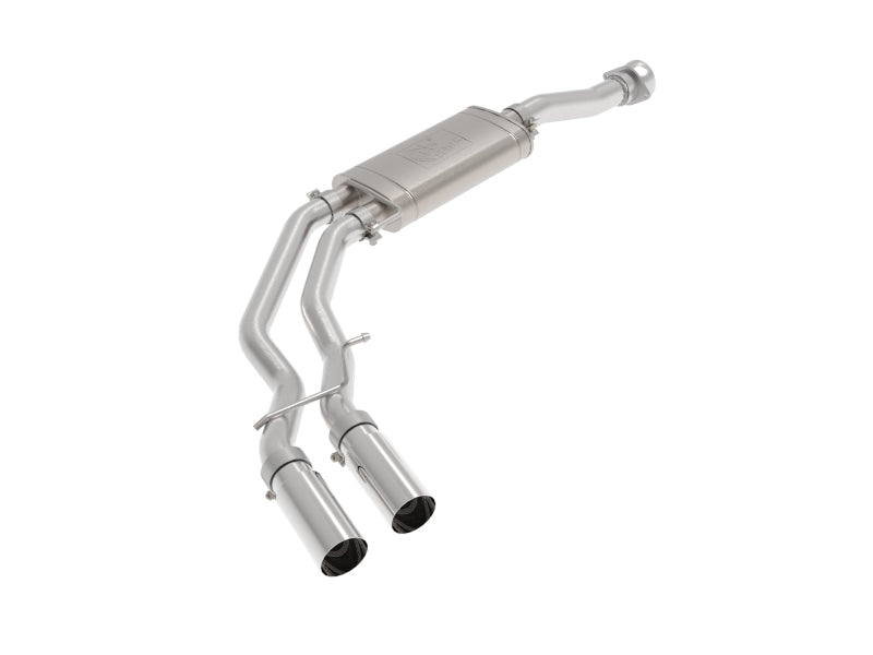 aFe Rebel 3in 409 SS Cat-Back Exhaust 2021 Ford F-150 V6 2.7L/3.5L (tt)/V8 5.0L w/ Polished Tips