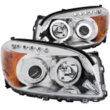 Load image into Gallery viewer, ANZO 2006-2008 Toyota Rav4 Projector Headlights w/ Halo Chrome (CCFL)