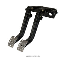 Cargar imagen en el visor de la galería, Wilwood Adjustable-Tandem Dual Pedal - Brake / Clutch - Fwd. Swing Mount - 6.25:1 - Black E-Coat